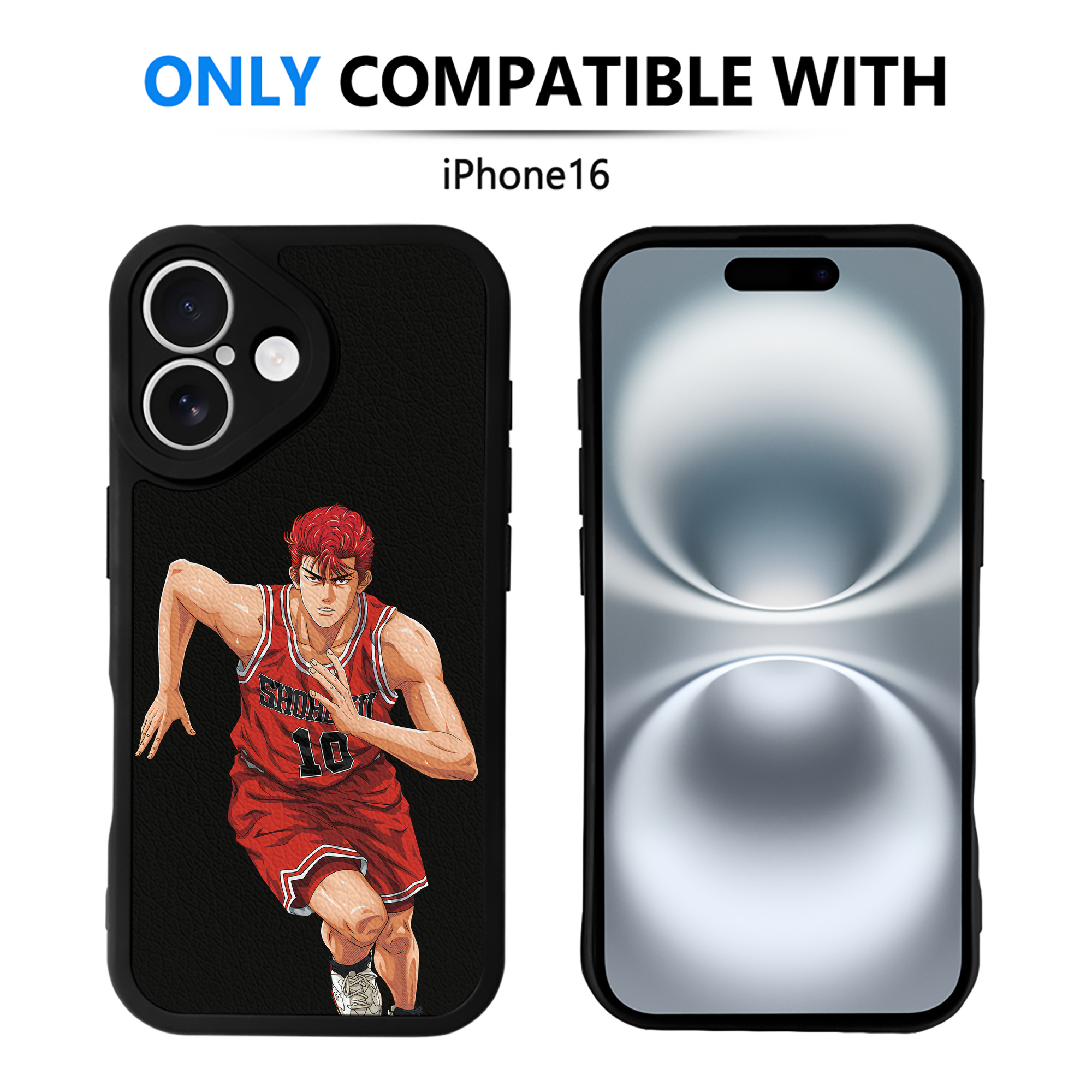 （画像用） SLAM DUNK／スラムダンク 【iPhone 16シリーズ対応】シリコンスマホケース（レザー調） 材質：シリコン